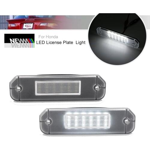 LED License Plate Light for Honda Civic EG EH EJ EM Del Sol 92-00, Error Free Rear Tag Lights, 6000K White Registration Lamp