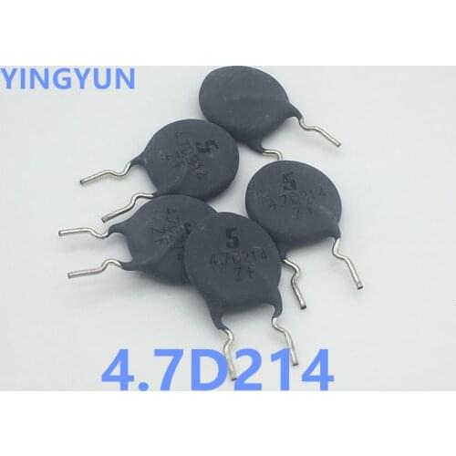 20pcs/lot Varistor NTC 4.7D2-14 4.7D214 4.7D-14 4R7 14MM New original