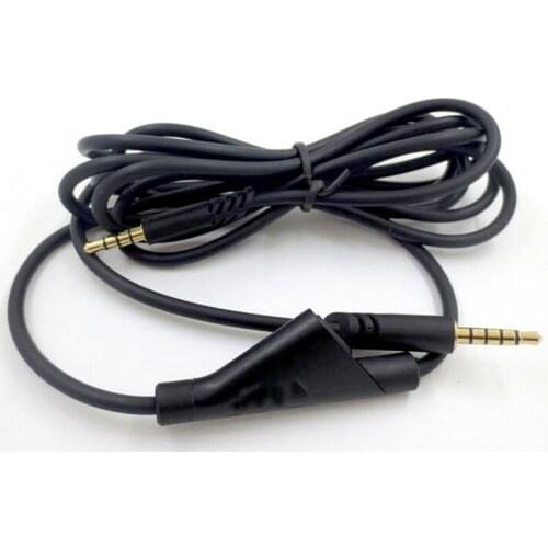 2M Inline Mute Audio Cable Cord Black Wire w/ Mute Button For Astro A10 A40 Gaming Headsets Repair Tool parts Replacement