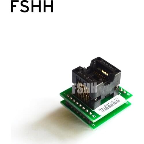WL-SOP16-U1 Adapter for Wellon Programmer Adapter 150mil SOP16 to DIP16 Adapter IC Test Socket IC Socket