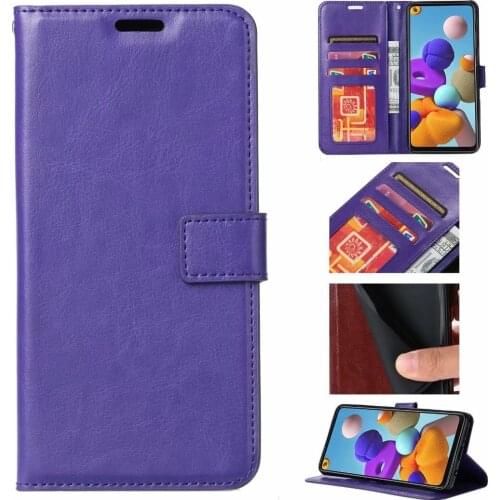 100pcs/lot Crazy Horse Wallet Leather Case For Samsung X cover 5 A02 A02S A32 A52 A72 5G A12 s21FE With Photo Frame