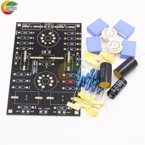 12AX7/12AU7 Tube Preamp Amplifier Board PCB 2.0 Channel Tube Bile Preamplifier DIY Kit For Speaker