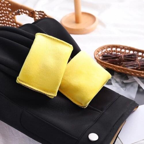 2021 Winter Warm Pencil Pants Black High Waist Thick Velvet Skinny Stretch Trousers Women Oversized Mom Autumn Pantalon 8122