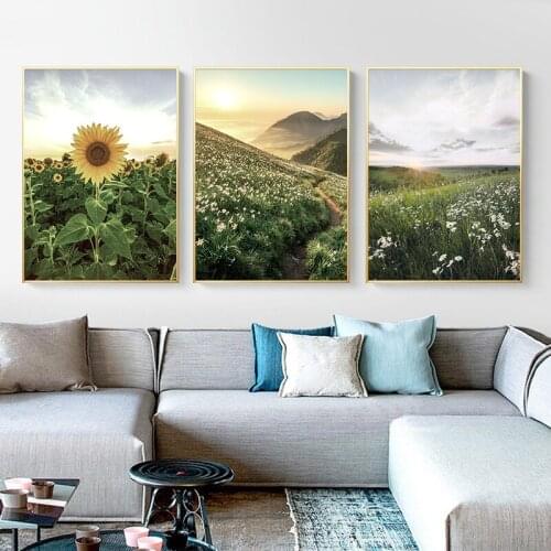 3PC Flower Landscape Painting By Numbers Diy HandPainted Oil Painting Picture Paint Adults Kit Drawing On Canvas Home Decor Gift