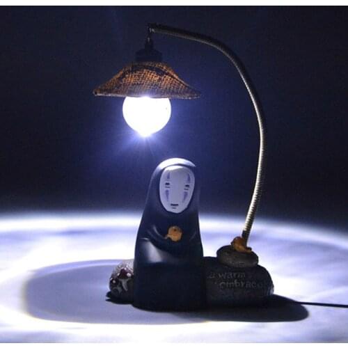 Anime Studio Ghibli Kaonashi No Face Man Kids Sleeping Toy Night Light Spirited Away Hayao Anime Figure Novelty Lighting