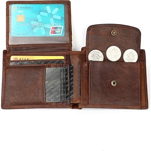 Design Card Organizer Male Wallets Purses Tarjetero Hombre Leather Men Credit Card Holder