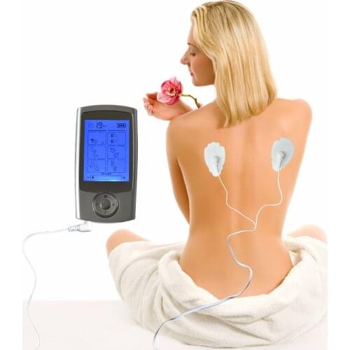 Dual Output Slimming Body Electric Tens Therapy Massage 16Modes Relax Pain Relief Muscle Electro Stimulator With Electrode Pads
