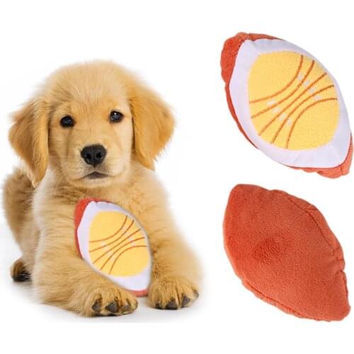 Lemon Shape Cotton Squeaky Interactive Pet Dog Chew Toy for Home