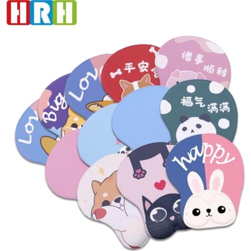 HRH Silicone Cartoon Cute Animal silicone Wrist mouse pad Manufacturing Promotional Custom Gaming Mouse Pad Mat Wrist Support