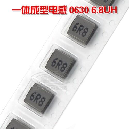 Chip Inductors 0630 6.8UH Silk Screen 6R8 Integral Forming Power Inductor High Current 7*7*3MM
