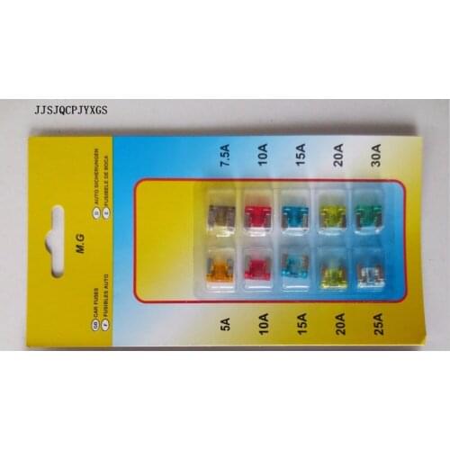 JJSJQCPJYXGS 100set micro mini Fuse Car Boat Truck Blade 5A 7.5A 10A 15A 20A 25A 30A