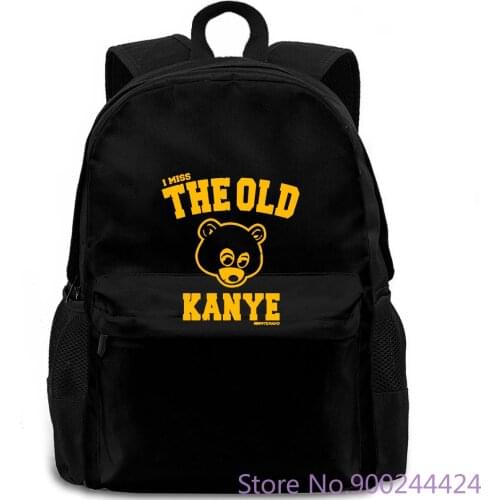 Kanye West I Miss The Old Kanye College Dropout + Hip-Hop Stickers New Fashion Men backpack