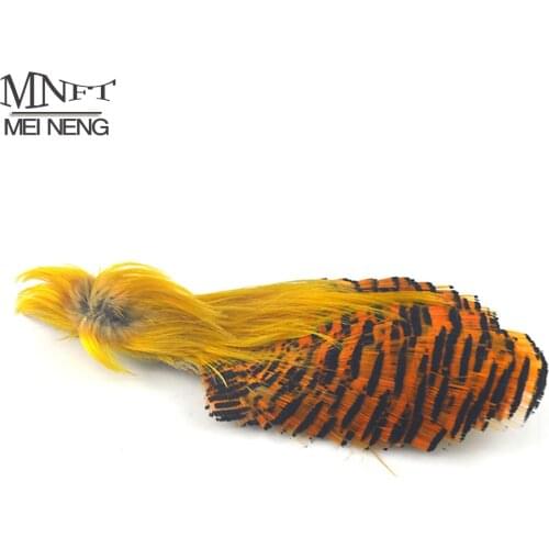MNFT Natural Color Golden Pheasant Feather Fly Tying Material for Fly Fishing Flies Hackle Making 2 Choices