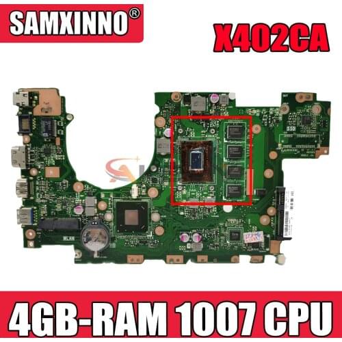 Akemy X402CA Laptop motherboard for ASUS X502CA X402C X502C original mainboard 4GB-RAM 1007 CPU