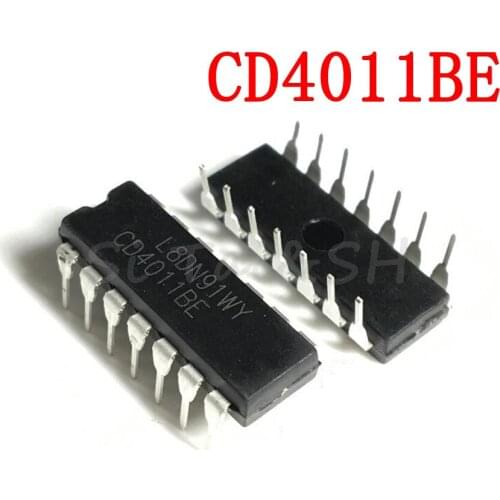 10PCS CD4011BE DIP14 CD4011 DIP 4011BE DIP-14 new and original IC