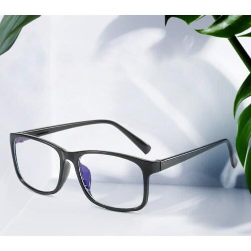Anti Blue Light Womens Mens Eyewear Frame Square Myopia Frames Spectacles Frames Ladies Transparent Optical Eye Glasses