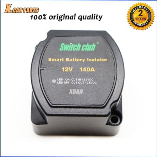 Portable Power Volatage Sensitive Split Charge Relay 12V 140A 140 AMP VSR Van RV Camper Waterproof Smart Battery Isolator