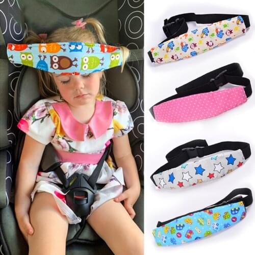 Child safety belt fixed belt baby baby car seat headrest adjustable boy and girl playpen sleep locator baby safety pillow
