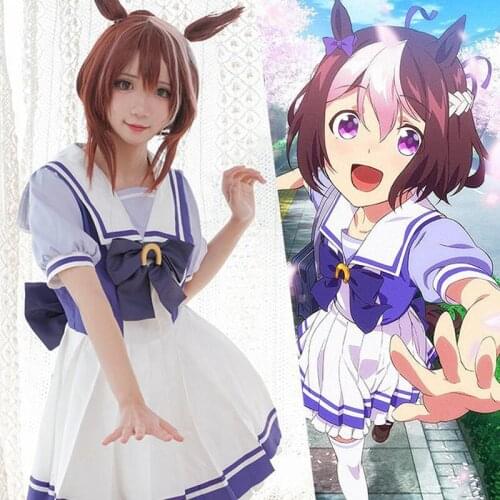 The Game Pretty Derby Cosトウカイテイオー Sailor uniforms Tokai Teio Sing song Cosplay suit F