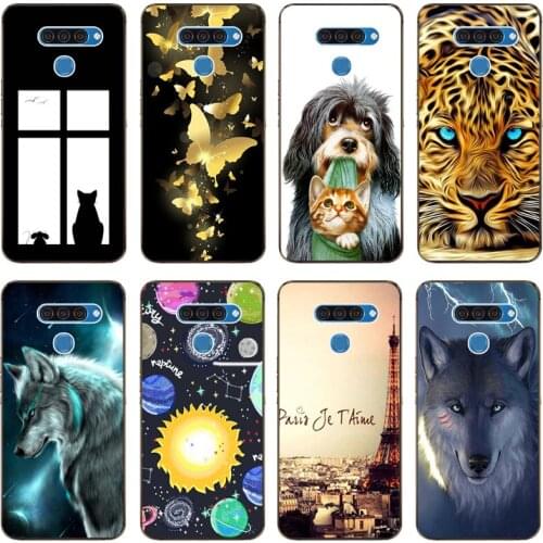 TPU Silicon Soft Painting Case for LG G6 Anti Skid Back Protective Matte Cartoon Cover For LG Q60 G8s ThinQ G8 G8 S Top Quality