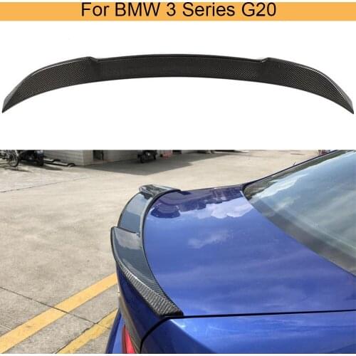 Carbon Fiber Rear Trunk Boot Lip Wing Spoiler For BMW 3 Series G20 2019 2020 Rear Trunk Spoiler Wing Carbon Fiber 5 Styles