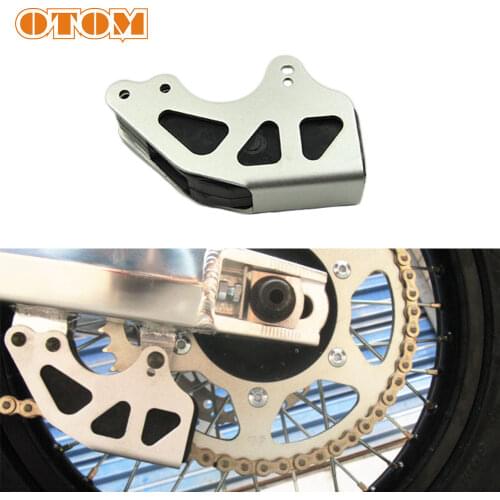 OTOM Motocross Chain Guide Guard Protector Aluminum Alloy Shell Plastic Inner Adhesive Guider For EXC SXF Off-Road Motorcycle