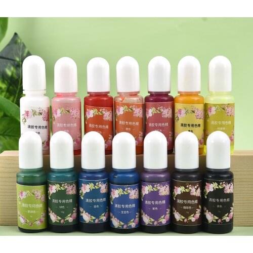 10ml 14 Colors Transparent Resin Epoxy Resin Pigment Liquid Colorant For DIY Resin Jewelry Making Resin Crafts Supplies