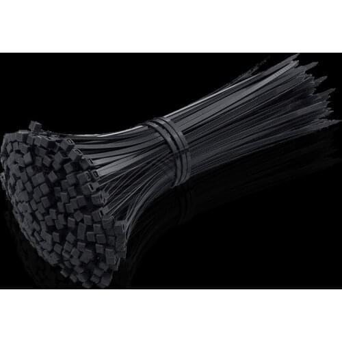 50Pcs Black Plastic Nylon Cable Tie 5x300 Fastening Tie Strap Cable-Tie Wire-Zip-Ties-Set Cable Hardware
