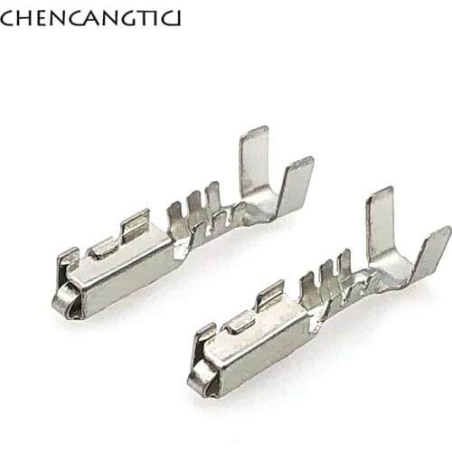 50 Pcs Crimp Tin Terminal G22 Auto Delphi Connectors Pins Replacement Of Connector Splice Terminal Car Terminals 12048074