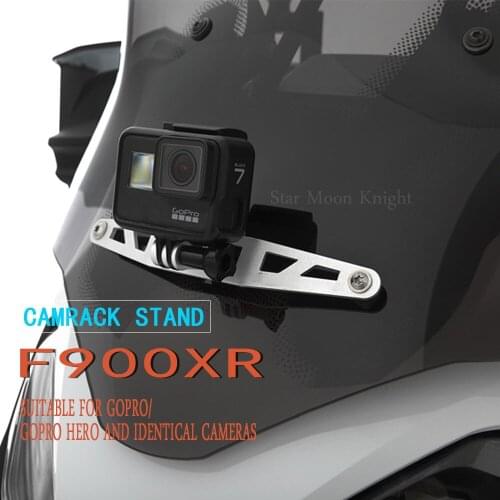 Motorcycle Holder Cam Camera Driving Recorder Bracket Front Camera Mount CamRack For BMW F900XR F 900 XR 2020 - 2021