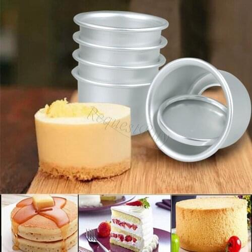 Non-stick Round 5PCS Cake Mold Removable DIY Cake muffin Baking Mold Mould Tool Set Cupcake Cake Decorating Tool