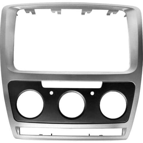 Car Covers Car Refitting DVD frame DVD Panel Dash Kit DVD Fascia Audio frame For Skoda Octavia Manual A/C