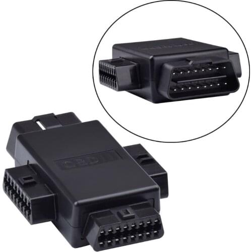 16 Pin OBD2 Car Connector Plug 1 Male To 3 Female Diagnostic Cables Tool Adapter B36B