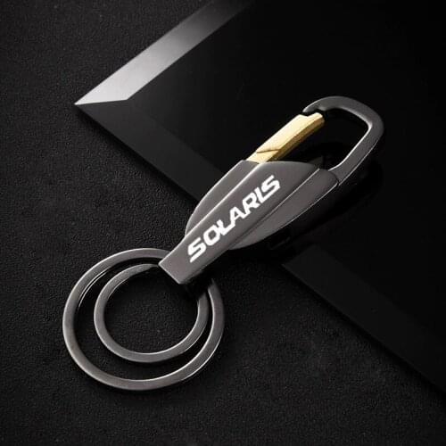For Hyundai SOLARIS 2017 2018 2019 Car trinket Car accessories new Car metal Keychains Alloy Keyring Key Chain