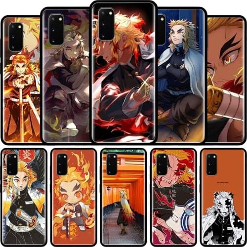 Kyojuro Rengoku Phone Case for Samsung Galaxy S21 S20 FE Note 20 S30 Ultra S10 10 Lite S8 S9 Plus S10e TPU Cover Shell