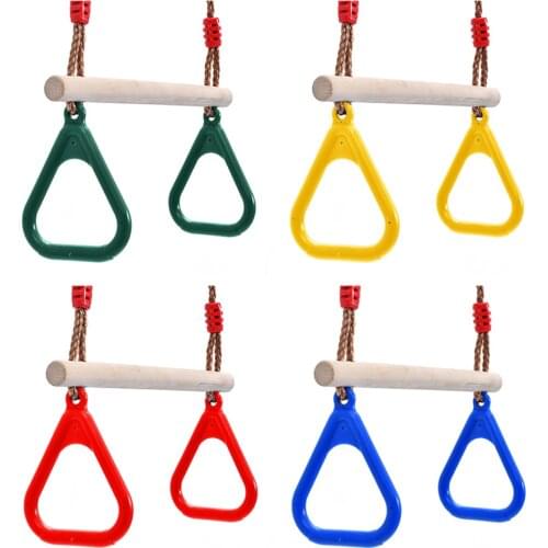 Children Swing Rings Fitness Hanging Accessories Adults Kids Sports Toys Exercise Indoor Adjustable Handshake Baby Fitness Ring