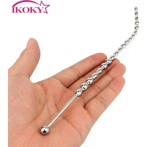 IKOKY Sex Sounds Penis plug Male chastity device Stainless Steel Sex toys For men Urethral dilators Sex Products Catheters