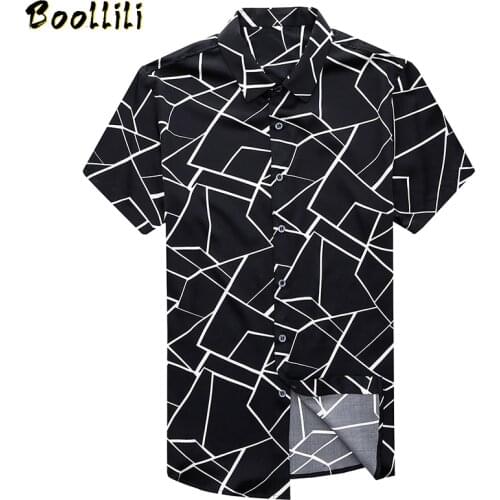 Boollili shirt men Real Silk Short for Men Summer Clothes Shirts Short Sleeve Casual 2020 Mens Clothing
