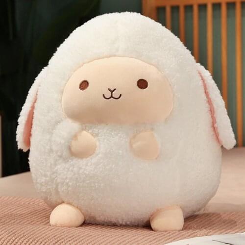 Stuffed Animal Pillow Cartoon Round Ball Sheep Plush Toy Lovely Kids Birthyday Gift