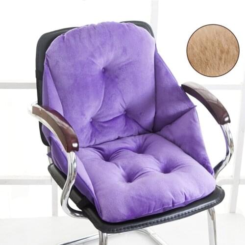 Modern Office Chair Back Seat Cushion Plush Fabric Lumbar Back Support Cushion For Sofa Couch Chair 42*48*48cm Home Decoration Q