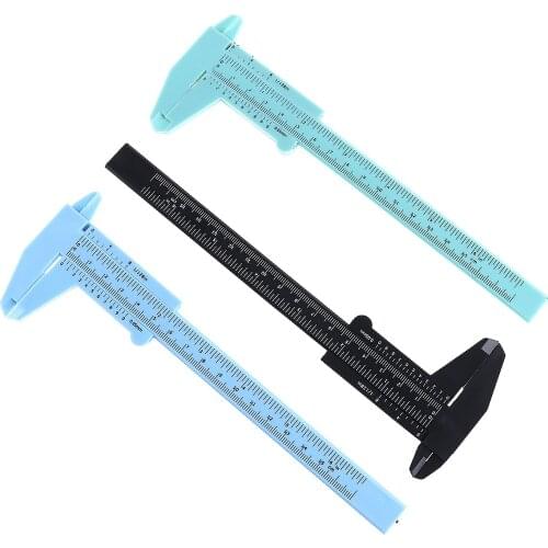 0-150mm/Double Scale Plastic Vernier Caliper with Mini Measurement Tool for Students