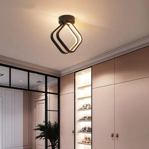 Modern LED Ceiling Light For Bedroom Bedside Bathroom Aisle Corridor Entrance LED Ceiling Lamp Round&Square&Triangle