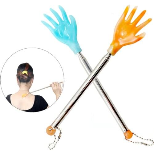 Stainless Steel Adjustable Back Scratcher Back Massage Telescopic Anti Itch Claw Massager Back Massage Tickle Stick for Elders