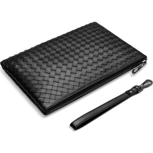 U Beauty 100% cowhide Genuine Leather Clutch Bag Men Wallet With Hand Strap Fashion Designer Soft Large Capacity Luxury Purse