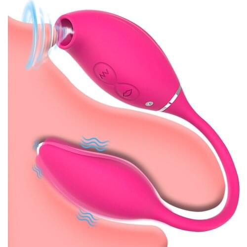 2 in 1 G-Spot Clitoral Sucking Vibrator With Vibrating Egg Clitoris Stimulator Nipples Clit Sucker Sex Toys For Women Adults 18