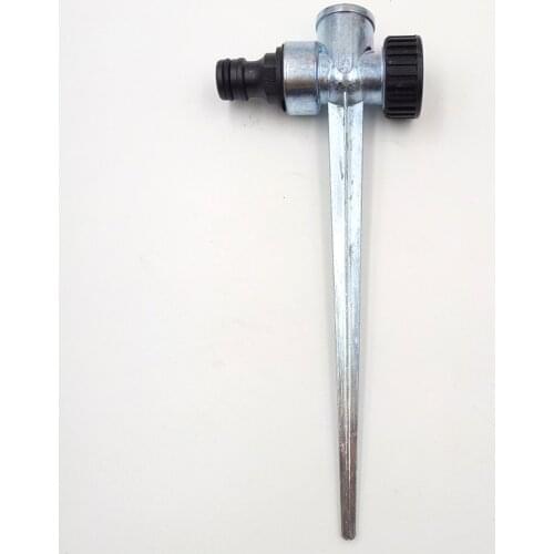 Water Sprinkler 1/2 Inch(4") Metal Sprinkler Fixed Stems Support Holder Water Sprinkler Spray Nozzle Metal Spike for Irrigation