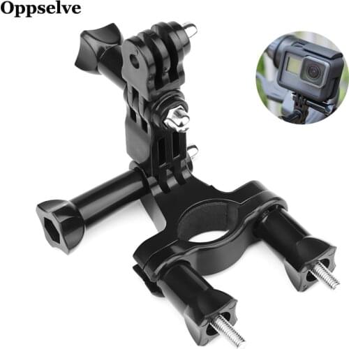 Bicycle Clamp Handlebar Bike Bar Mount Holder Adjustable Mountain Bike Motorcycle Stand for Gopro Hero 9 8 7 Camera Accessories