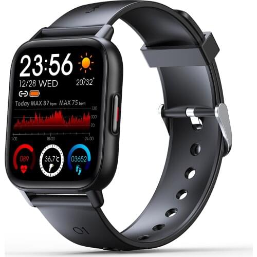 1.69 Inch Smart Watch Fitness Tracker Temperature Monitor IP67 Waterproof Sport Watch Heart Rate Monitor Full Touch Screen Watch