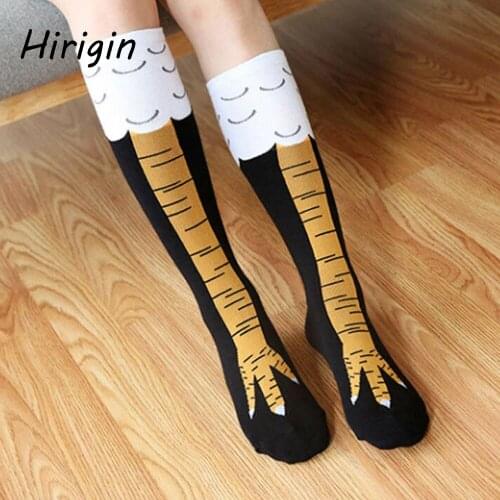 1 Pairs funny chicken leg stockings Women Keep Warm Winter Cotton Tube-shaped Comfortable Floor Stockings chaussettes haut2020