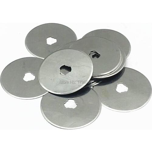 10pcs 45mm Rotary Cutter Blades Fabric Paper Vinyl Craft Sewing Quilting Cutting Tool 45mm x 8mm x 0.3mm Replacement Spare Blade
